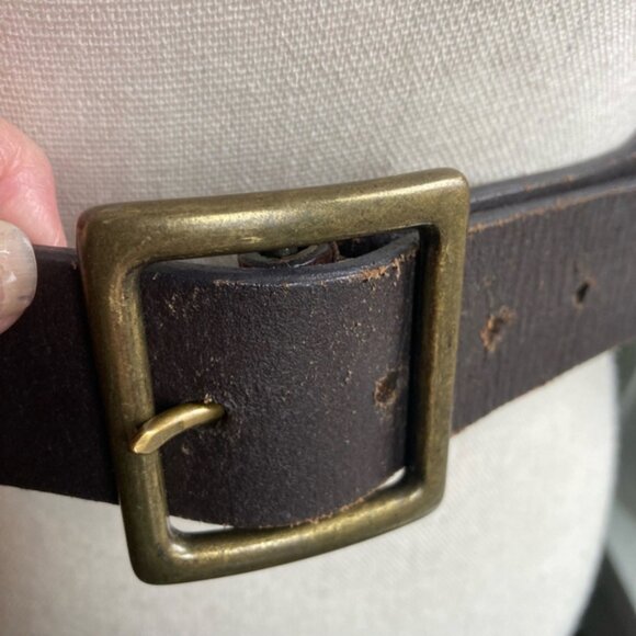 Unbranded Accessories - Womans Vintage Leather Belt Brown Color
